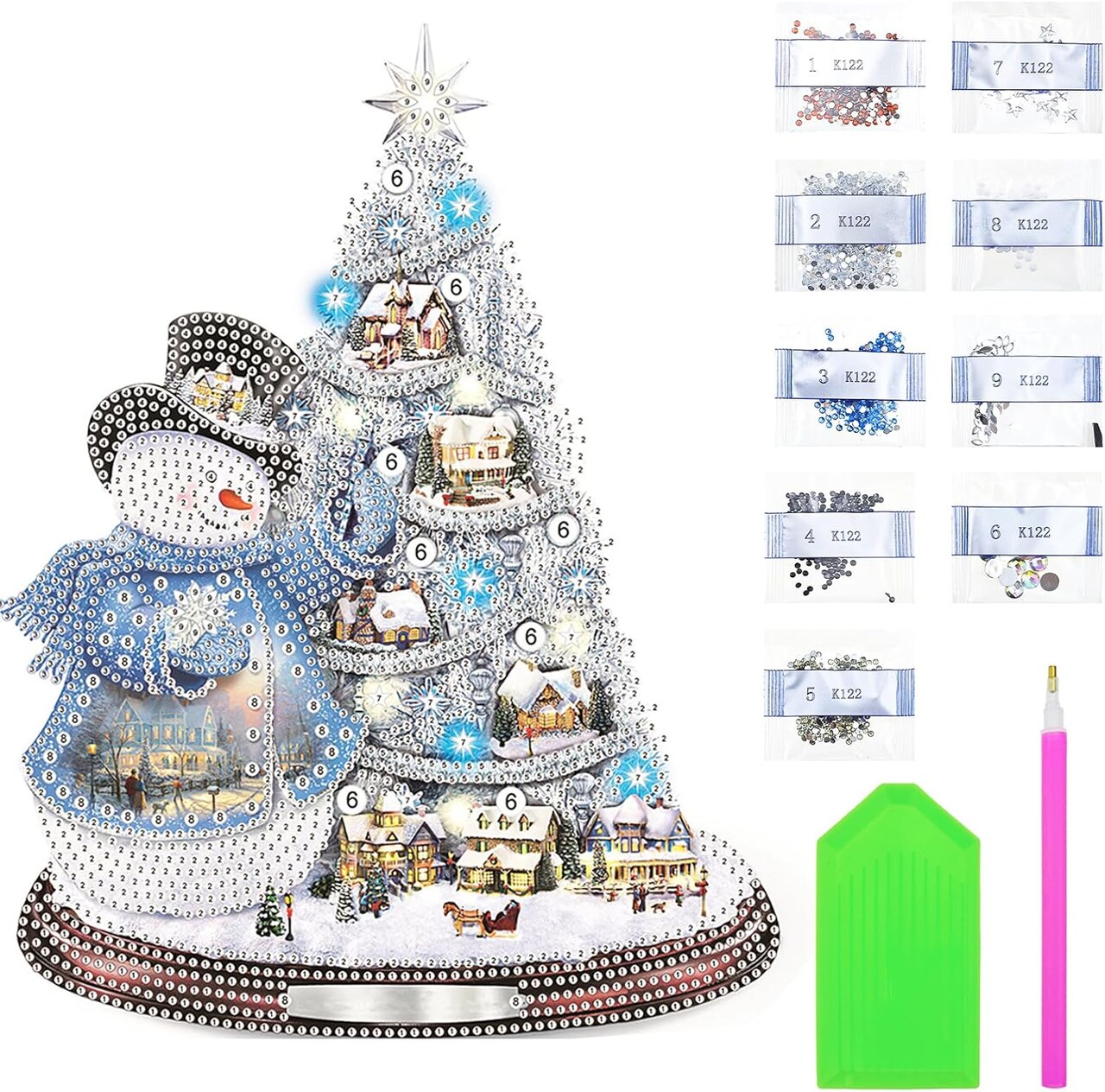 Christmas Diamond Painting Kits Special Shaped Rhinestones Winter 5D